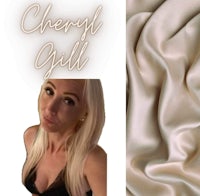 a photo of a woman in a bikini with the words cheryl gill