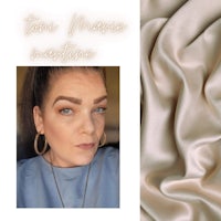 a photo of a woman with a hoop and a piece of fabric